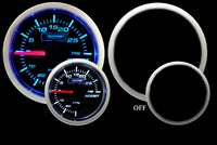 ProSport Blue/White Mechanical Boost Gauge - 52mm