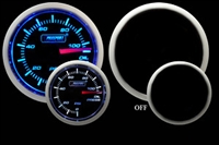 ProSport Blue/White Electronic Oil Pressure Gauge w/ sender - 52mm