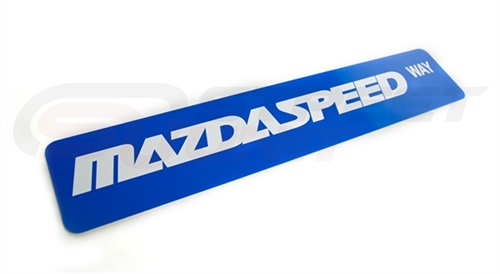 "Mazdaspeed Way" Metal Road Sign