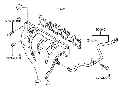 Mazda High Flow EGR Pipe