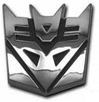 Chrome Transformers "Decepticon" Emblem