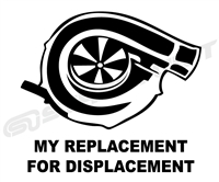 Replacement for Displacement Vinyl Decal