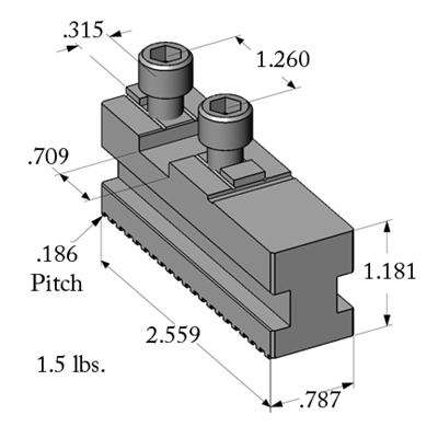 GBK-160 Base Jaw (Set of 3)