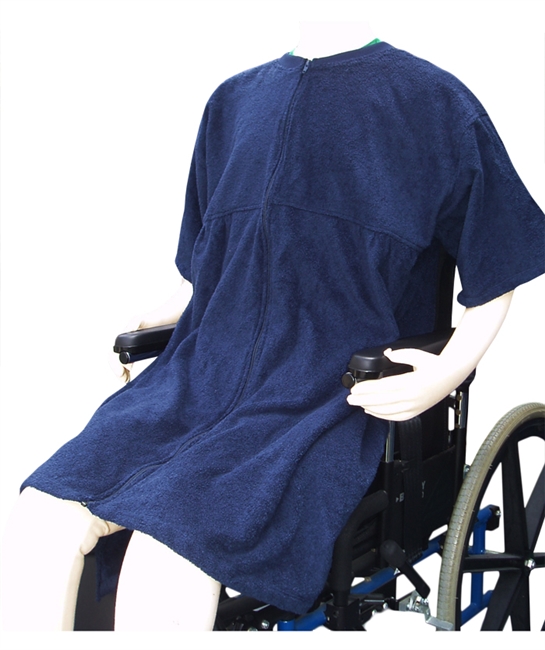 Terry Lounger "Sit and Zip" - Adaptive Wheelchair Clothing