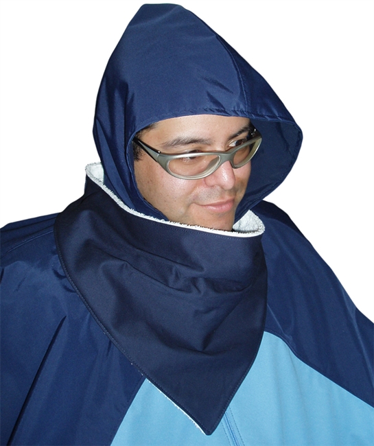 Protect your cape / poncho with this liquid absorbing scarf. Waterproof breathable top and super absorbent terry bottom. Set of 2 - Adaptive Wheelchair Clothing