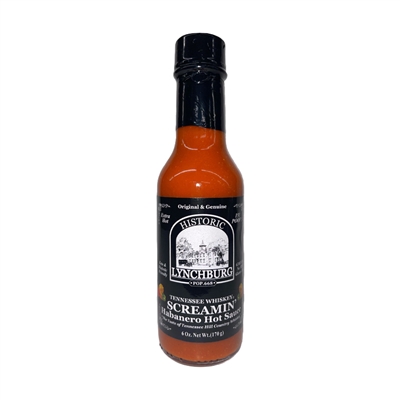 Historic Lynchburg Tennessee Whiskey Screamin' Habanero Hot Sauce