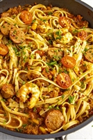 Historic Lynchburg Spicy Cajun Shrimp Pasta