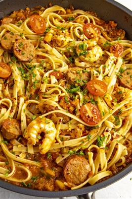 Historic Lynchburg Spicy Cajun Shrimp Pasta