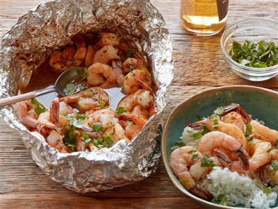 Historic Lynchburg Sweet Fire Chipotle Beer-and-Butter Shrimp