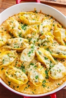 Captain Ronâ€™s Blazinâ€™ Cajun Chicken Alfredo In Shells