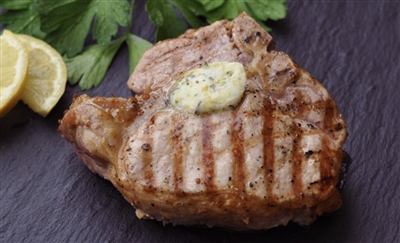 Lynchburg Grilled Pork Chops with Citrus Butter