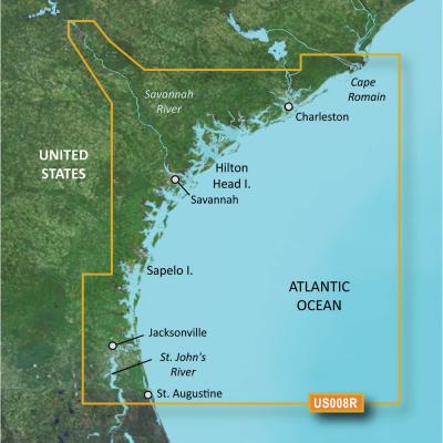 Garmin BlueChart g3 Vision HD - VUS008R - Charleston to Jacksonville - microSD/SD