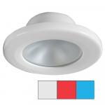 i2Systems Apeiron A3120 Screw Mount Light - Red, Cool White &amp; Blue - White Finish