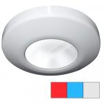 i2Systems Profile P1120 Tri-Light Surface Light - Red, Cool White  Blue - White Finish