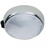 Perko Round Surface Mount LED Dome Light - Chrome Plated - w/Switch