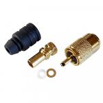 Shakespeare PL-259-58-G Gold Solder-Type Connector w/UG175 Adapter &amp; DooDad Cable Strain Relief f/RG-58x