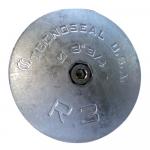 Tecnoseal R3AL Rudder Anode - Aluminum - 3-3/4&quot; Diameter