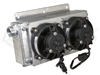 CBR Billet Standard Dual Fan Mini Oil Cooler With Dual 4" Fans AN -10 ORB Oil Cooler Inlet/Out