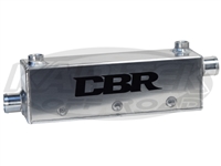 CBR 12 Plate Stainless Oil Cooler Heat Exchanger 1-3/4" Radiator In/Out AN -10 ORB Oil Cooler In/Out