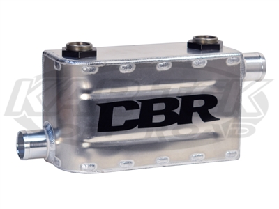 CBR 22 Plate Stainless Oil Cooler Heat Exchanger 1-1/2" Radiator In/Out AN -12 ORB Oil Cooler In/Out