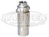 CBR Performance Products Satin Finish Aluminum 1.5 Quart Radiator Surge Tank 3-1/2" Dia 11-1/4" Tall