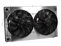 CBR 31x19 Dual Pass Aluminum Radiator With Dual Fans And Without Fill Neck