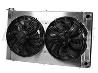 CBR 31x19 Dual Pass Aluminum Radiator With Dual Fans With Left Side Fill Neck