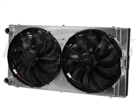 CBR 31x16 Dual Pass Aluminum Radiator With Dual Fans And Without Fill Neck