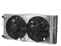 CBR 31x14 Dual Pass Aluminum Radiator With Dual Fans And Without Fill Neck