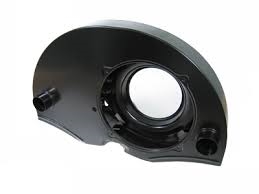Black 36HP Fan Shroud Cooler (heater ducts) 8671 AC119013BK