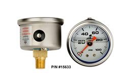 0-100 PSI FUEL PRESSURE GUAGE AEROMOTIVE