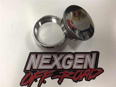 BILLET FILLER CAP WITH WELD-ON ALUMINUM BUNG 2.50 od 2 1/2