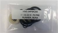 KING 2.0 3/4 SHAFT PRERUN SERIES SEAL KIT