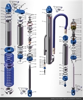 KING PRERUN SERIES 14" SHOCK SHAFT 7/8 2-1/2