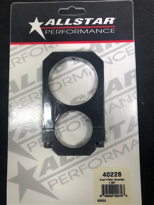 Allstar Performance ALL40228 Fuel Filter Mounting Brackets Aluminum Each Black