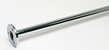 Chrome Chromoly  3/4" Steering Shaft with 3 Bolt Flange