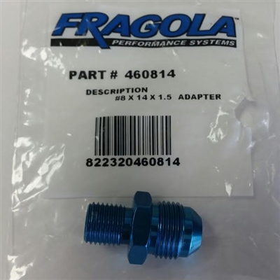 Straight Flare to Metric Adapter -8 x 14/1.5mm Blue