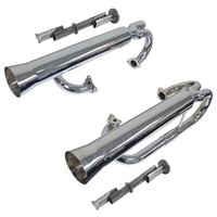 EMPI 55-3708 CERAMIC BUGGY DUAL RACING EXHAUST SYSTEM VW BAJA BUG/VW MANX/TRIKE