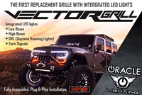 ORACLE LIGHTING VECTOR SERIES FULL LED GRILL-WRANGLER JK