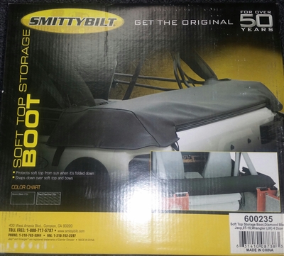 Soft Top Storage Boot, Black Diamond SmittyBilt s/b600235