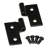 Rampage Lower Door Hinge Brackets 76-06 Jeep CJ-7 & Wrangler YJ TJ LJ 7607 Black