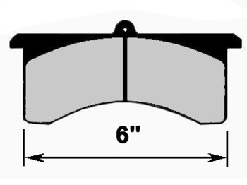 PERFORMACE FRICTION 6" BRAKE PADS