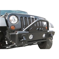 JK Rampage Stubby Front Recovery Winch Mount Bumper with Stinger 88509