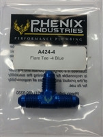 -4 AN MALE TO MALE FLARE TEE PHENIX INDUSTRIES       A424-3   A424-4 A-424-5