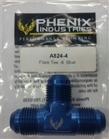 -8 AN MALE TO MALE FLARE TEE PHENIX INDUSTRIES       A824-3   A824-4 A-824-5