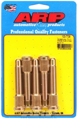 ARP Wheel Studs, Press-In, 1/2-20 in. Right Hand Thread, Set of 5 100-7706