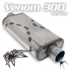Black Widow Venom 300 Exhaust Muffler 3" center/center