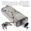 Black Widow Venom 300 Exhaust Muffler 3" center/driver offset