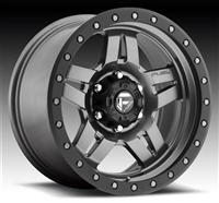 FUEL OFFORAD Anza, 17x8.5 with 5 on 5 Bolt Pattern - Gun Metal Matte