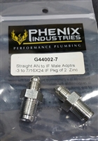 -3 AN 7/16-24 Inverted Flare Steel Zinc Plated Fitting Phenix Industries